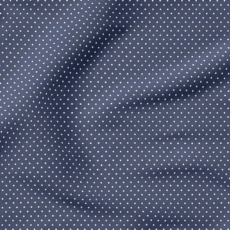 Fabric Editions Navy Pin Dot Cotton Fabric