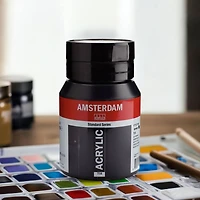 Amsterdam Standard Series Oxide Black Acrylic Paint, 500mL
