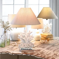 20.5'' White Coral Lamp