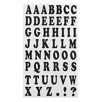 1" Black Alphabet Iron-On Transfers by Make Market®