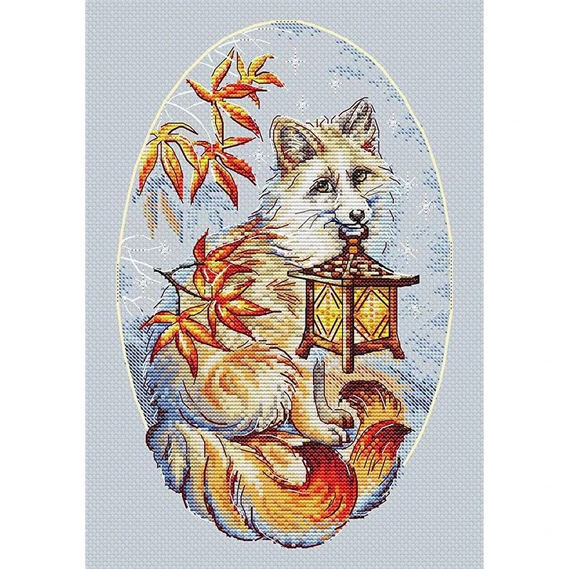 LetiStitch Kitsune Counted Cross Stitch Kit