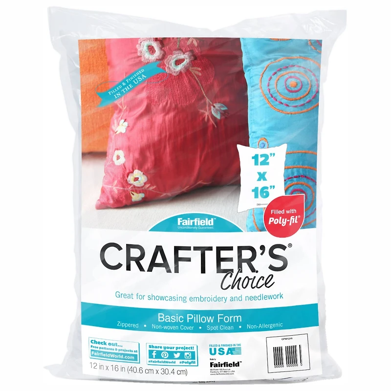 Crafter's Choice® 4ct. Basic Pillow Form, 12" x 16"