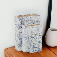 Nature & Foliage Canvas Faux Book Box Set