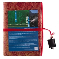 Lama Li Mixed Media Crackle Journal, 6" x 8"