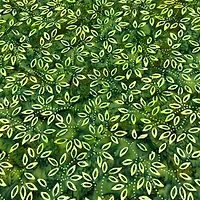 Feldman Premium Indonesian Batik Green Leaves Fabric