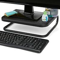 Mind Reader Black Metal Monitor Stand Riser
