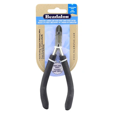 Beadalon® Professional Series Tungsten Carbide Jaw Hard Wire Semi-Flush Cutter