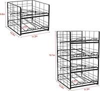 NEX™ 12oz. 20-Can Capacity Black Organizer and Dispenser, 2ct.