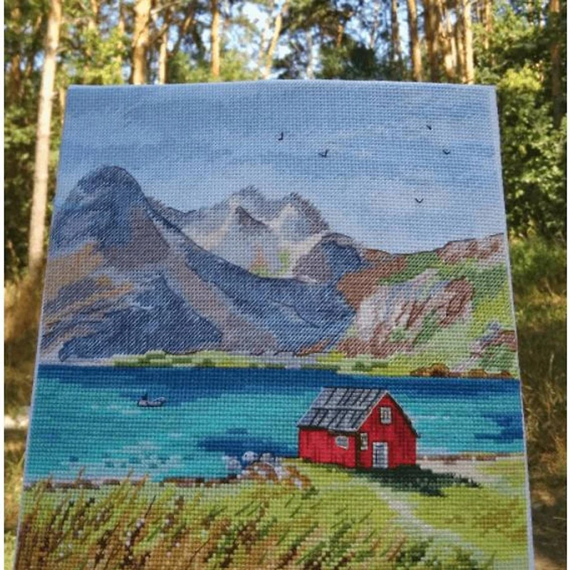 Oven Lofoten Islands Cross Stitch Kit