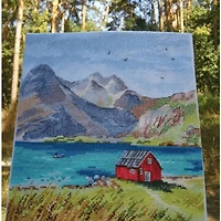 Oven Lofoten Islands Cross Stitch Kit
