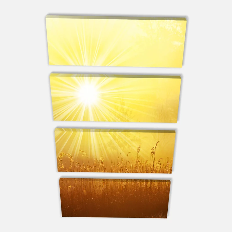 Designart - Amazing Sunrise over Meadow