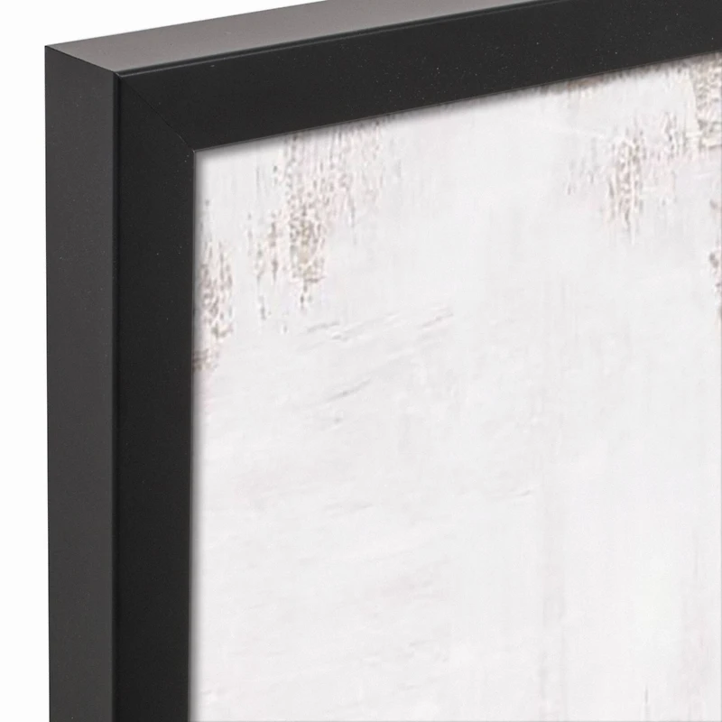 Jewel Flower Basket 20" x 30" Black Framed Canvas