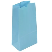 JAM Paper Baby Blue Large Kraft Lunch Bags, 500ct.