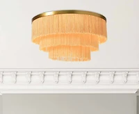 Hello Honey® 13.75" Round Flush Mount Fringe Light Fixture