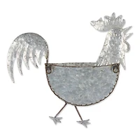 DII® 14.25" Rooster Galvanized Wall Planter