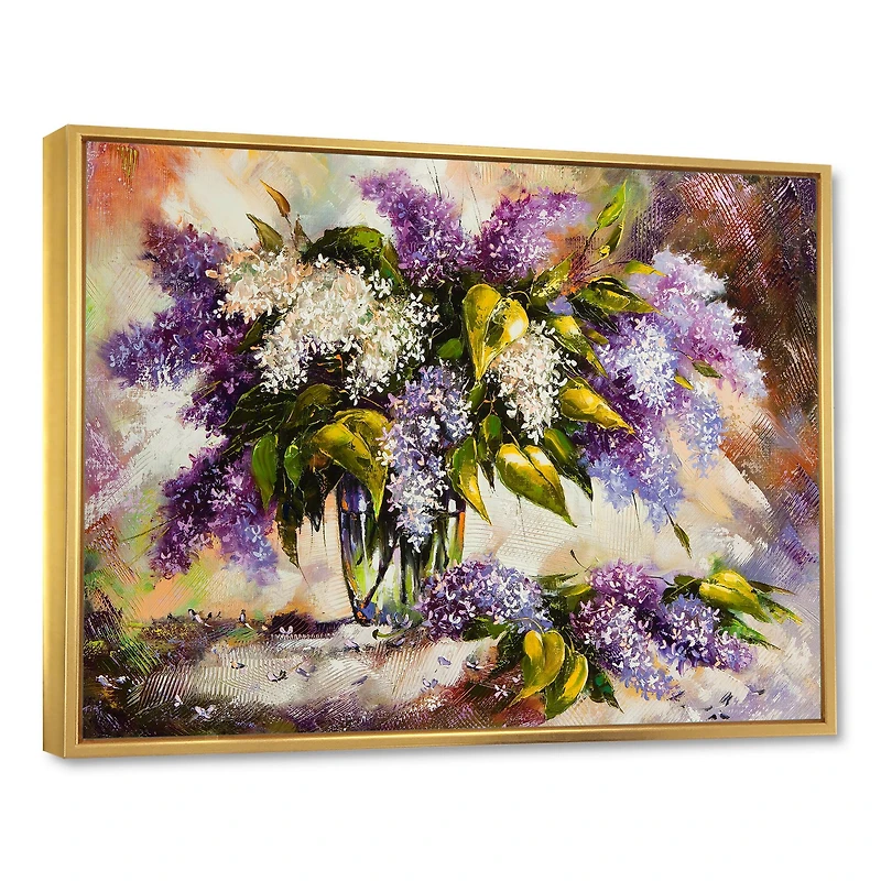 Designart - Lilac Bouquet in a Vase