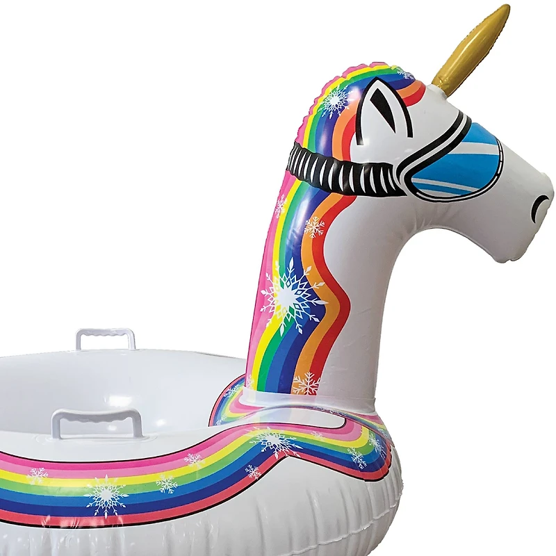 SNOWFUN Inflatable Unicorn Snow Tube