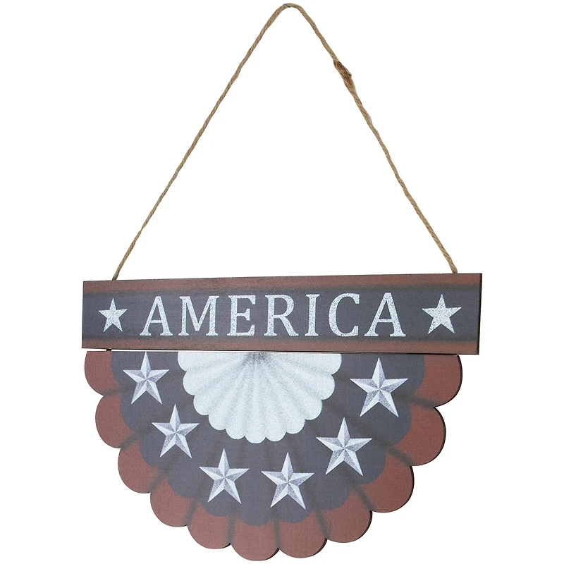 11.75" Red, White & Blue America Wall Bunting Patriotic Hanging Accent