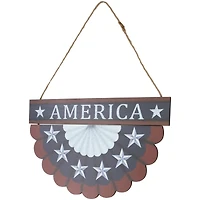 11.75" Red, White & Blue America Wall Bunting Patriotic Hanging Accent