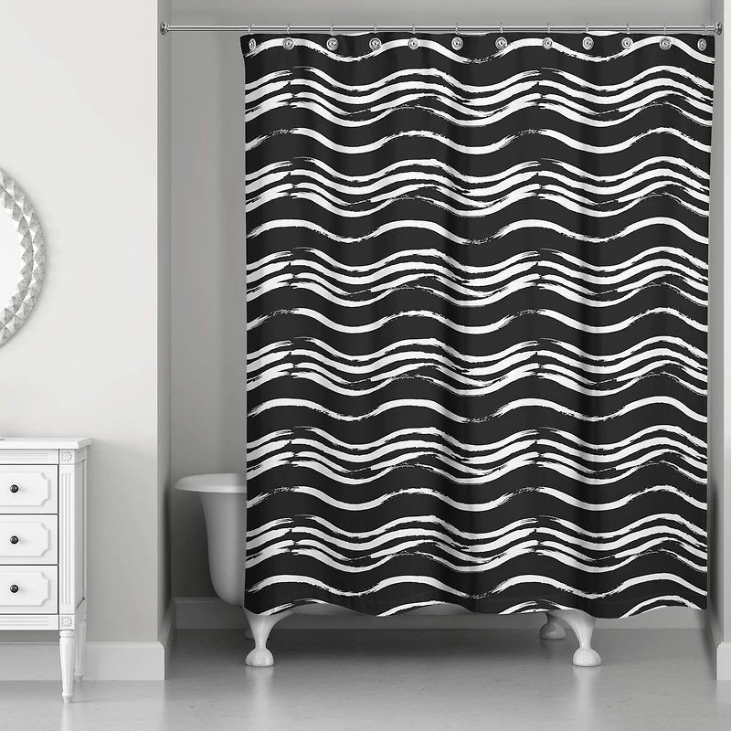 Waves Shower Curtain