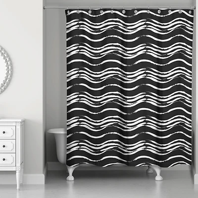 Waves Shower Curtain