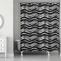Waves Shower Curtain