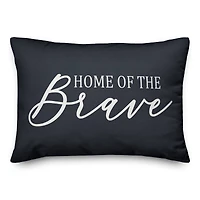 Home of The Brave Throw Pillow