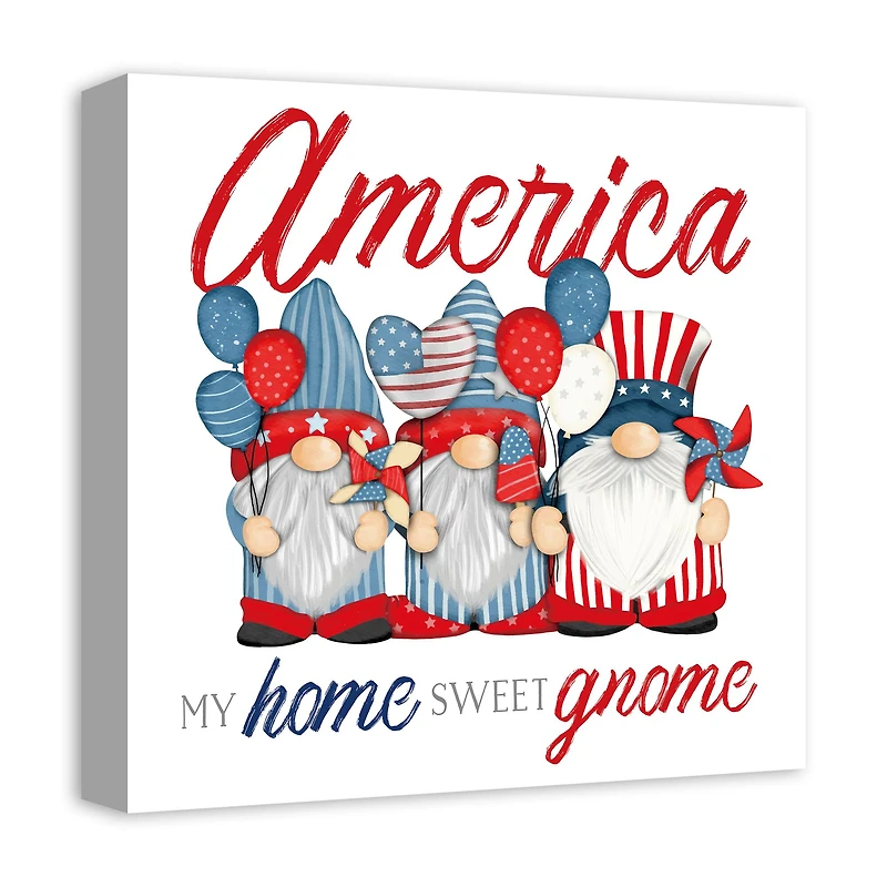 My Home Sweet Gnome Canvas Wall Art