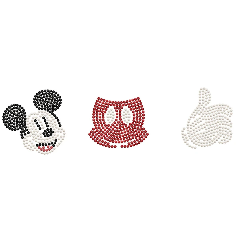Camelot® Dots DOTZIES® Disney Mickey Icons Diamond Painting Sticker Kit, Round Diamonds