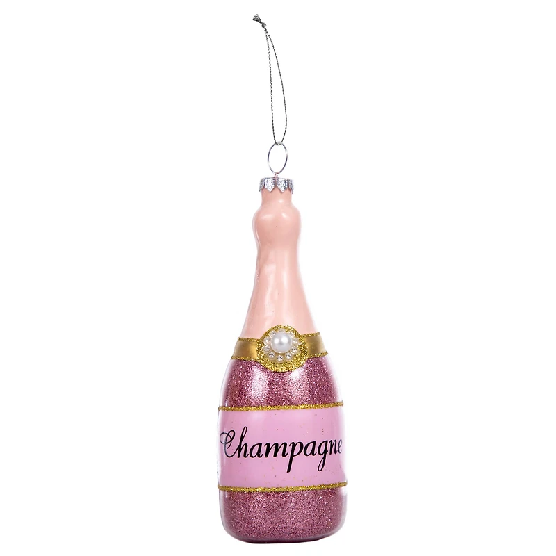 5.75" Pink Champagne Glass Ornament by Ashland®