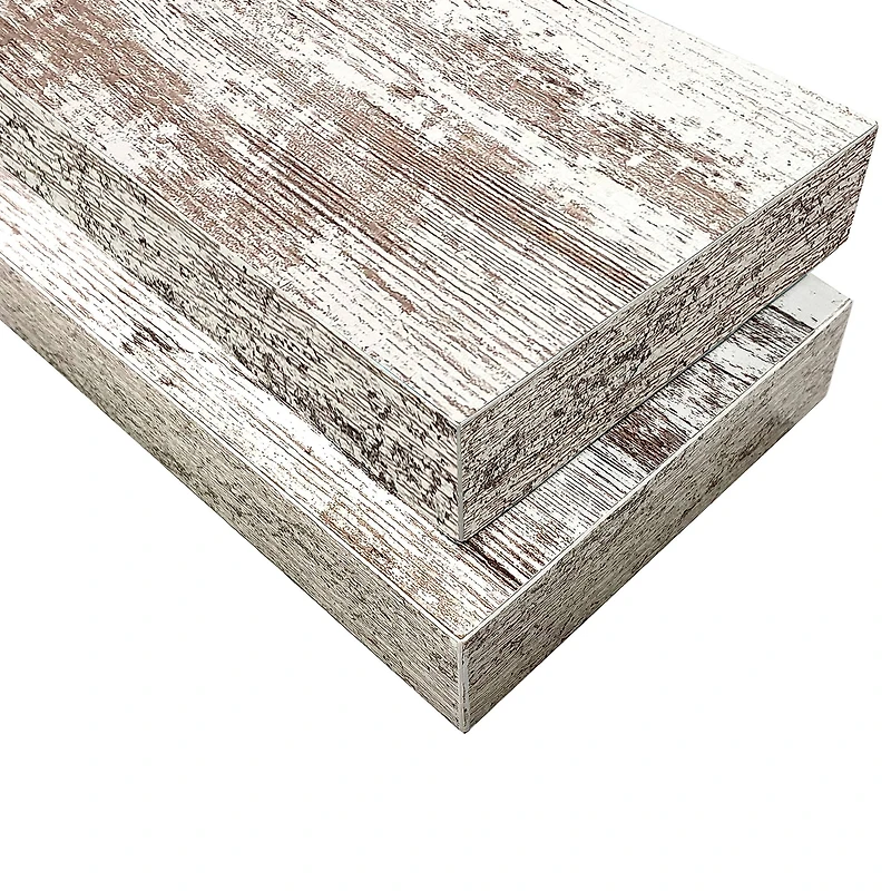 Sorbus Floating Faux Wood Shelf