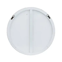 White Contemporary Wall Mirror, 24" x 1" x 24"