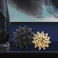 Nikki Chu Storico Black and Gold Spike Sculptures