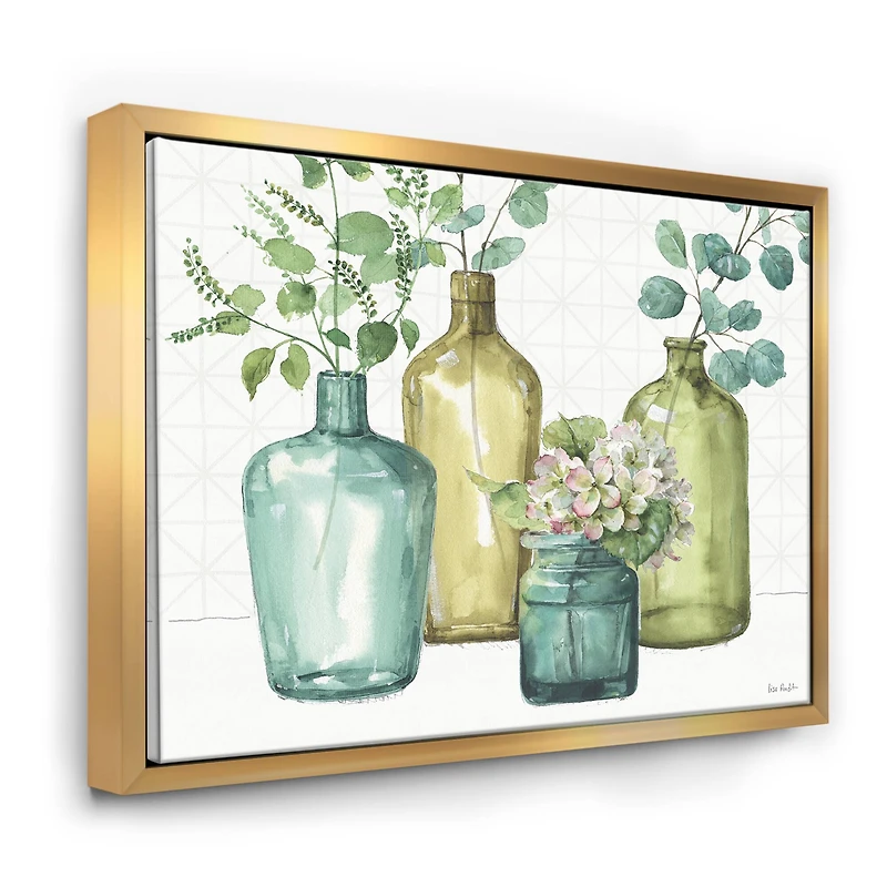 Designart - Mixed Botanical Green Leaves VIII