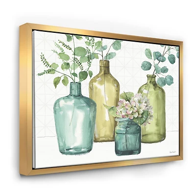 Designart - Mixed Botanical Green Leaves VIII