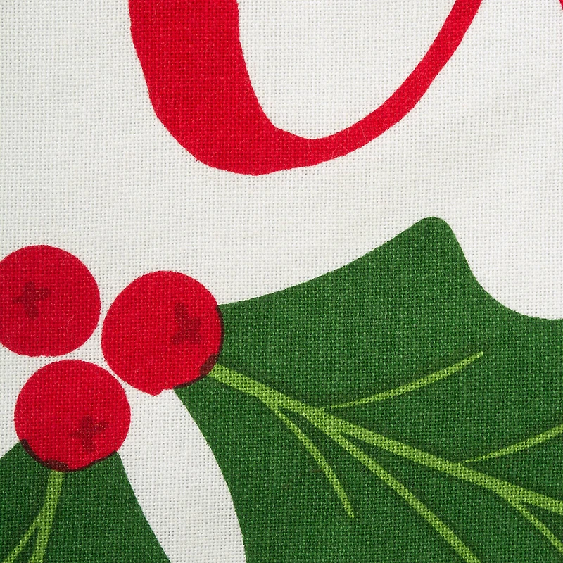DII® Red & Green Boughs Of Holly Dishtowel Set