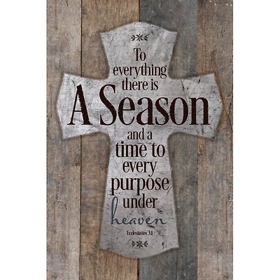 New Horizons To Everything There Is A Season Wood Plaque