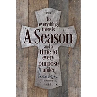 New Horizons To Everything There Is A Season Wood Plaque