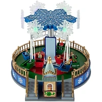 LED Lighted Animated and Musical Carnival Ride Christmas Village Display - 12"