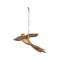 Hello Honey® 7" Antique Gold Metal Bird Ornament