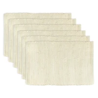 DII® Solid Natural Chindi Placemats, 6ct.