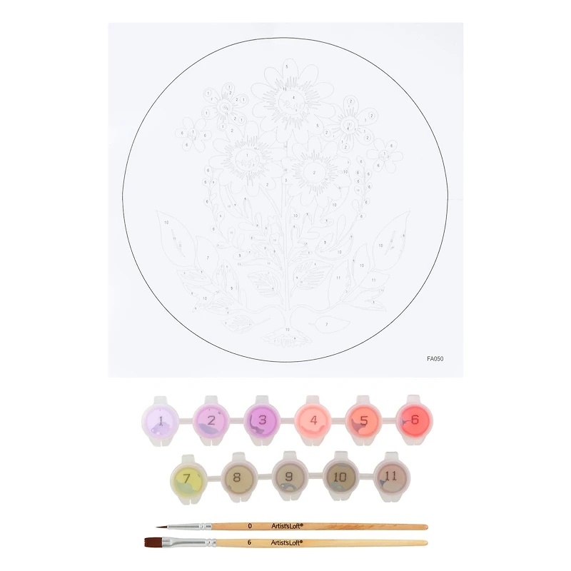 Folk Art Paint-by-Number Plywood Surface Kit by Artist's Loft®