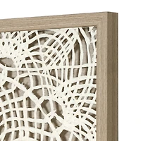 Boho Framed Natural Rice Paper Wall Art