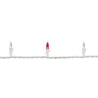 100ct. White & Red Mini String Lights