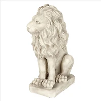 Design Toscano 21" Mansfield Manor Lion Sentinel Statue Looking Right