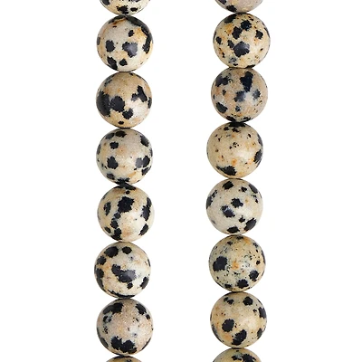 12 Pack: Dalmatian Jasper Round Beads, 8mm by Bead Landing™