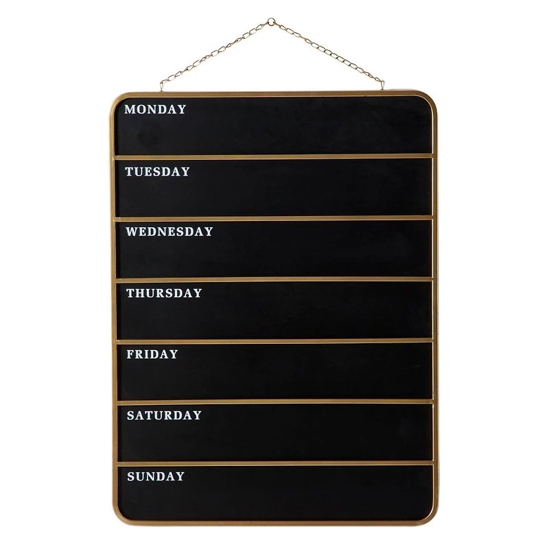 32" Black Contemporary Blackboard Wall Sign