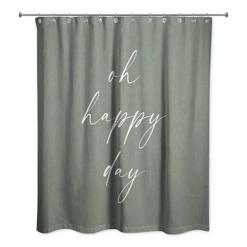 Oh Happy Laundry Day 71" x 74" Shower Curtain