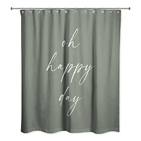 Oh Happy Laundry Day 71" x 74" Shower Curtain