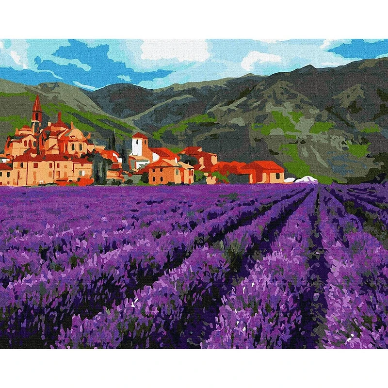 Mountain Lavender Painting by Numbers Kit